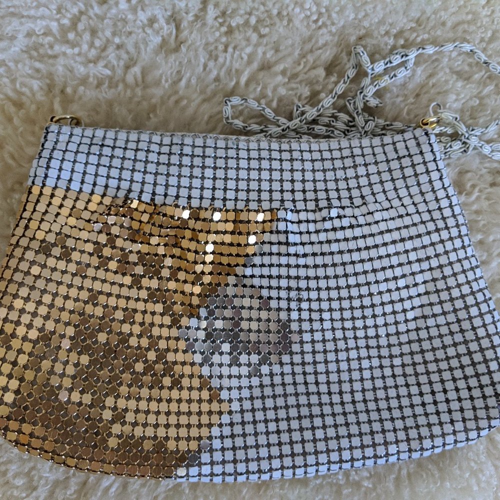 Nordstorm Gold & Silver Mesh Crossbody Purse Bag